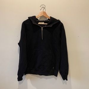 TNA Aritzia quarter zip hooded sweatshirt